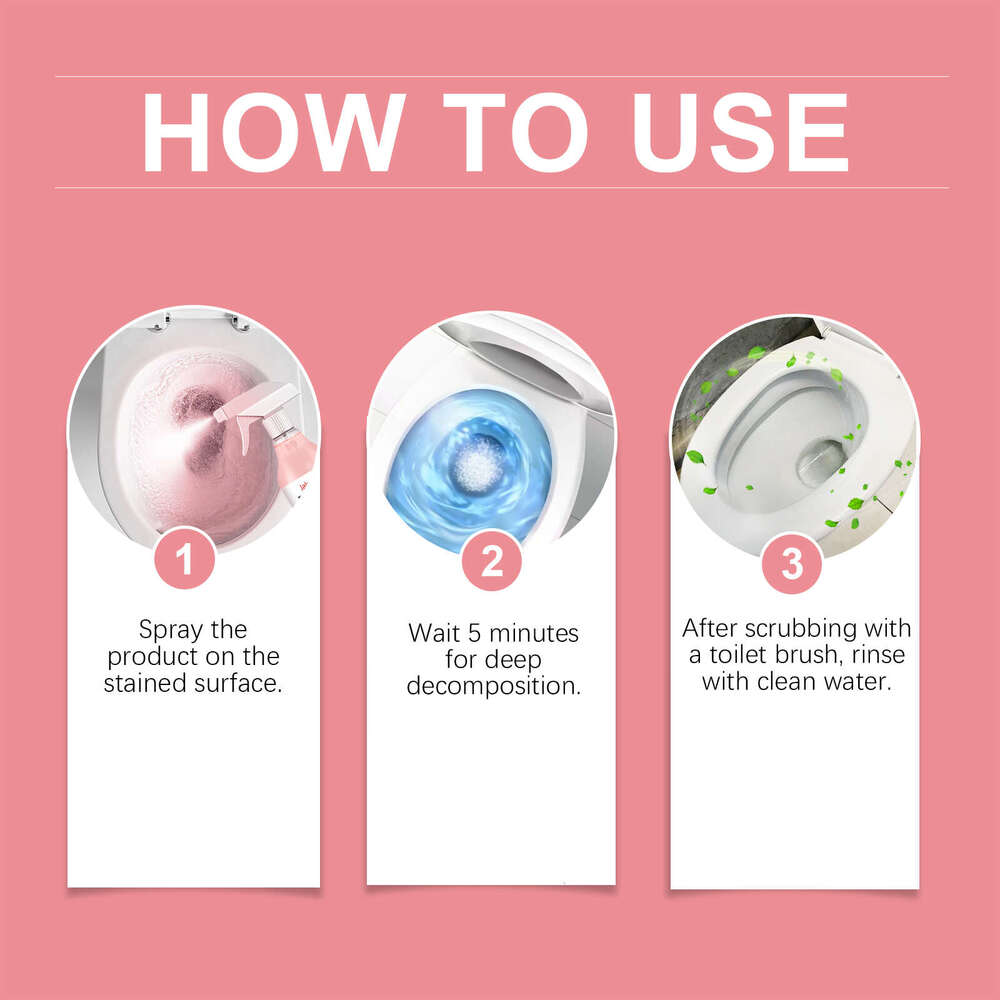 JAKEHOE Liquid Bathroom Cleaner Floral Scent Toilet Fragrance Deodorizer Stain Remover S260202