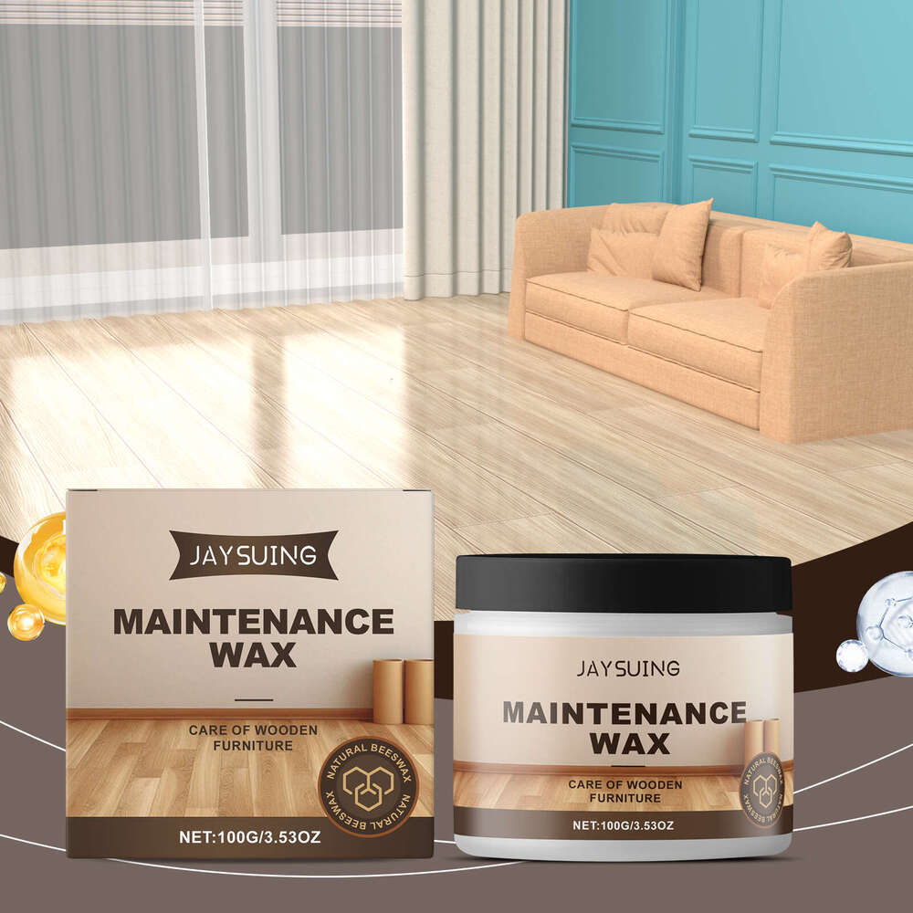 Care Wood Floor Polishing Waxing Shine Maintenance Solid Wax S260202