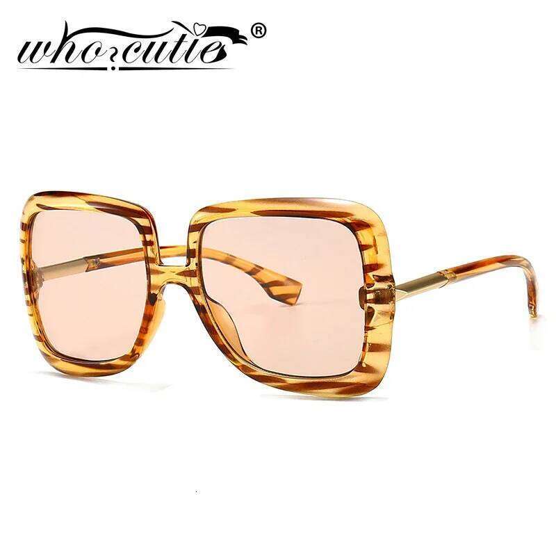 Retro Oversized Sunglasses Women 2023 Brand Design Vintage Square Fashion Big Large Grain Frame Sun Glasses shades Female S273 H260202