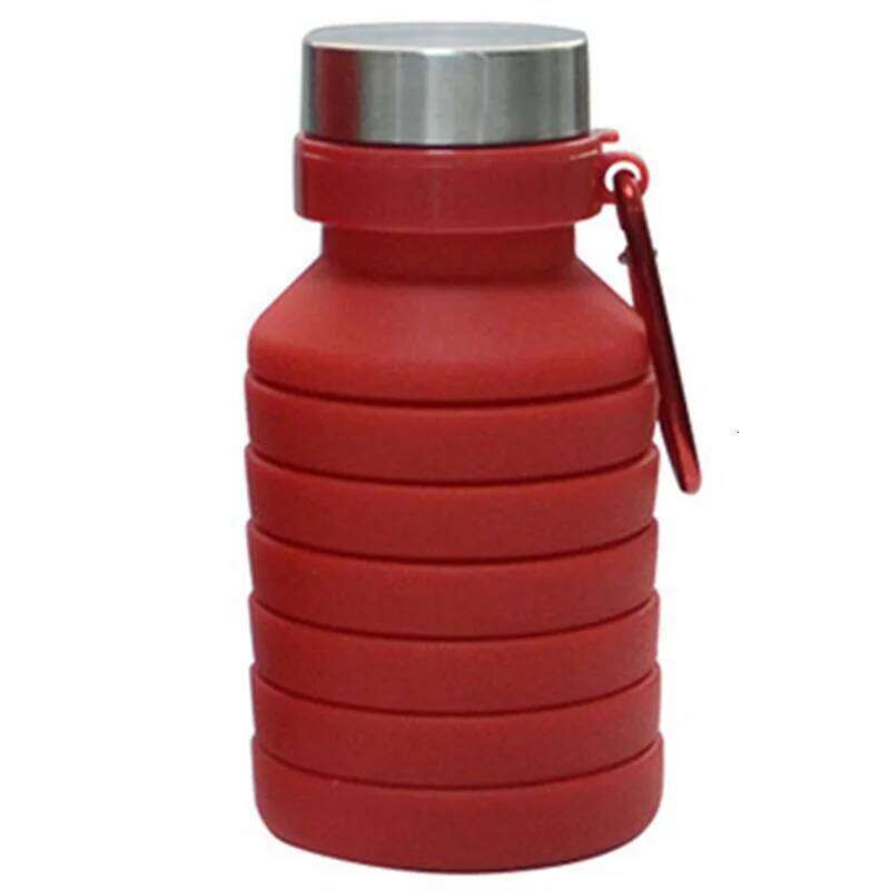 Y49A-550ML Foldable Collapsible Telescopic Folding Cup Sports Travel Mug Outdoor Water Cups Red Z260202