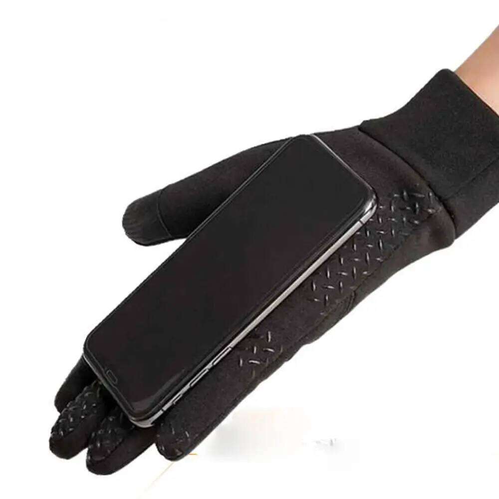 Winter 1Pair Warm Male Two Out Waterproof TouchScreen Cycling Protective Mittens Full Finger Gloves XJ260202