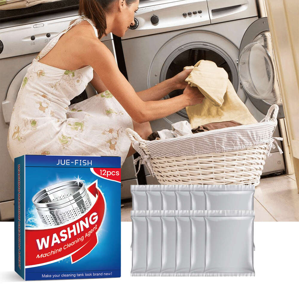 Jue-Fish Cleaner Washing Machine Drum Fully Automatic Roller Type Inner Tank Dirt Removal Cleaning Tablets S260202