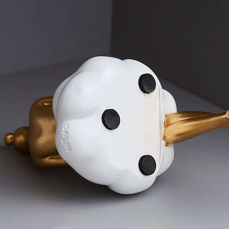 Light Luxury Cloud Girl Golden Ornament Resin Originality Desktop Humanoid Decoration Ballet Sculpture A Living Room For Home Y260202
