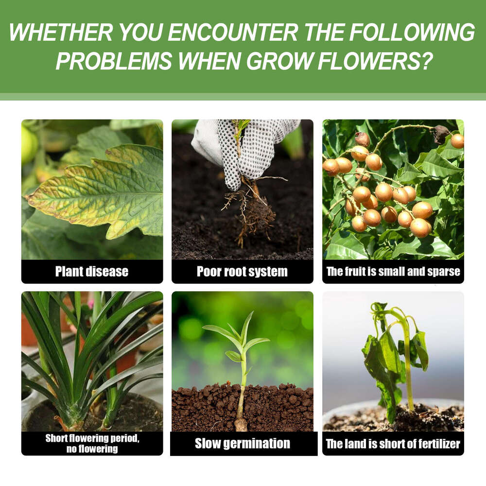 Flower Potted Lawn Green Leaf Plant Fertilizer Root Growth Nutrient Agent S260202