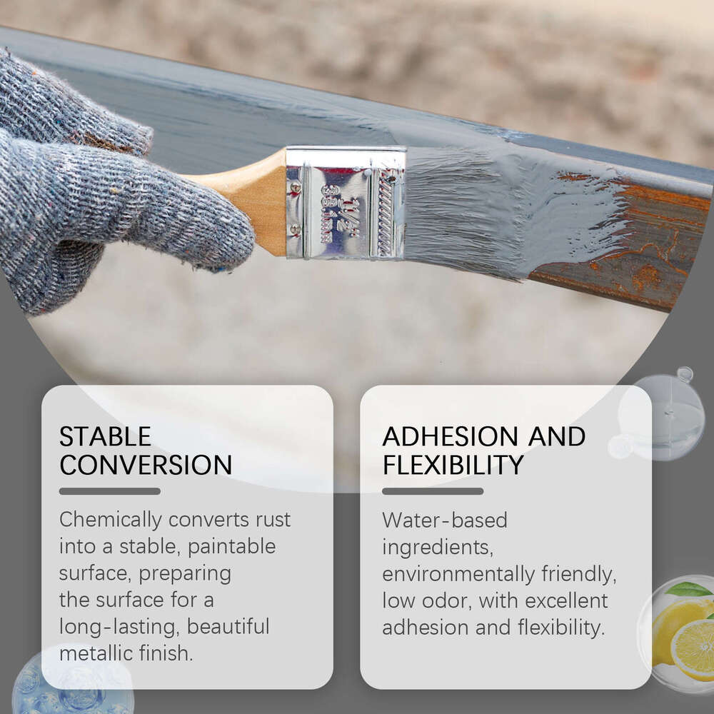 Rust Remover Water-based Metal Anti-seepage Quick-drying Waterproof Anti-abrasion Floor Paint S260202
