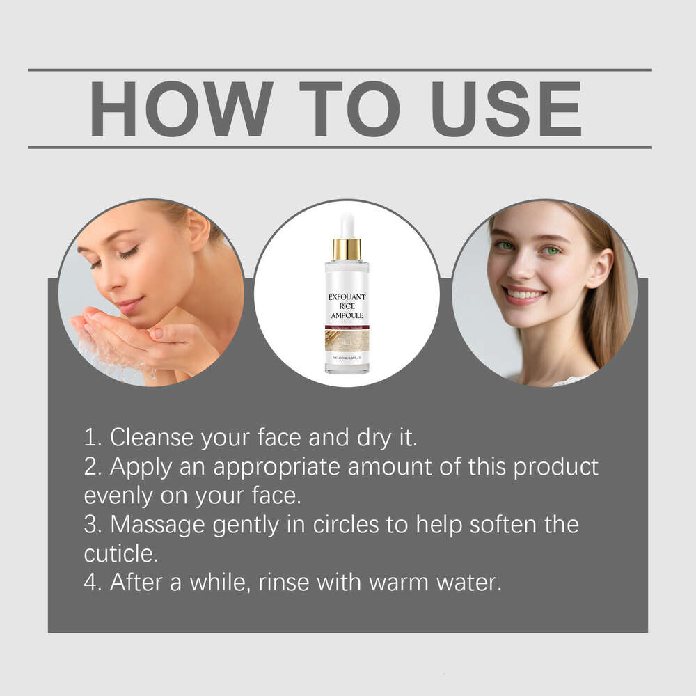 AMZ Rice Brightening Exfoliating Liquid Cleansing Nourishing Hydrating Delicate Care Facial Skin Rejuvenating Skincare Essence S260131