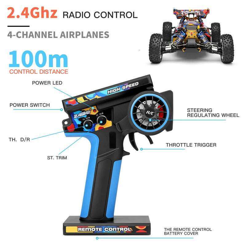 WLtoys 124016 RC Car V2 75 KM/H 2.4G Brushless 4WD Electric High Speed Off-Road Remote Control Drift Toys for Children Racing Y260131
