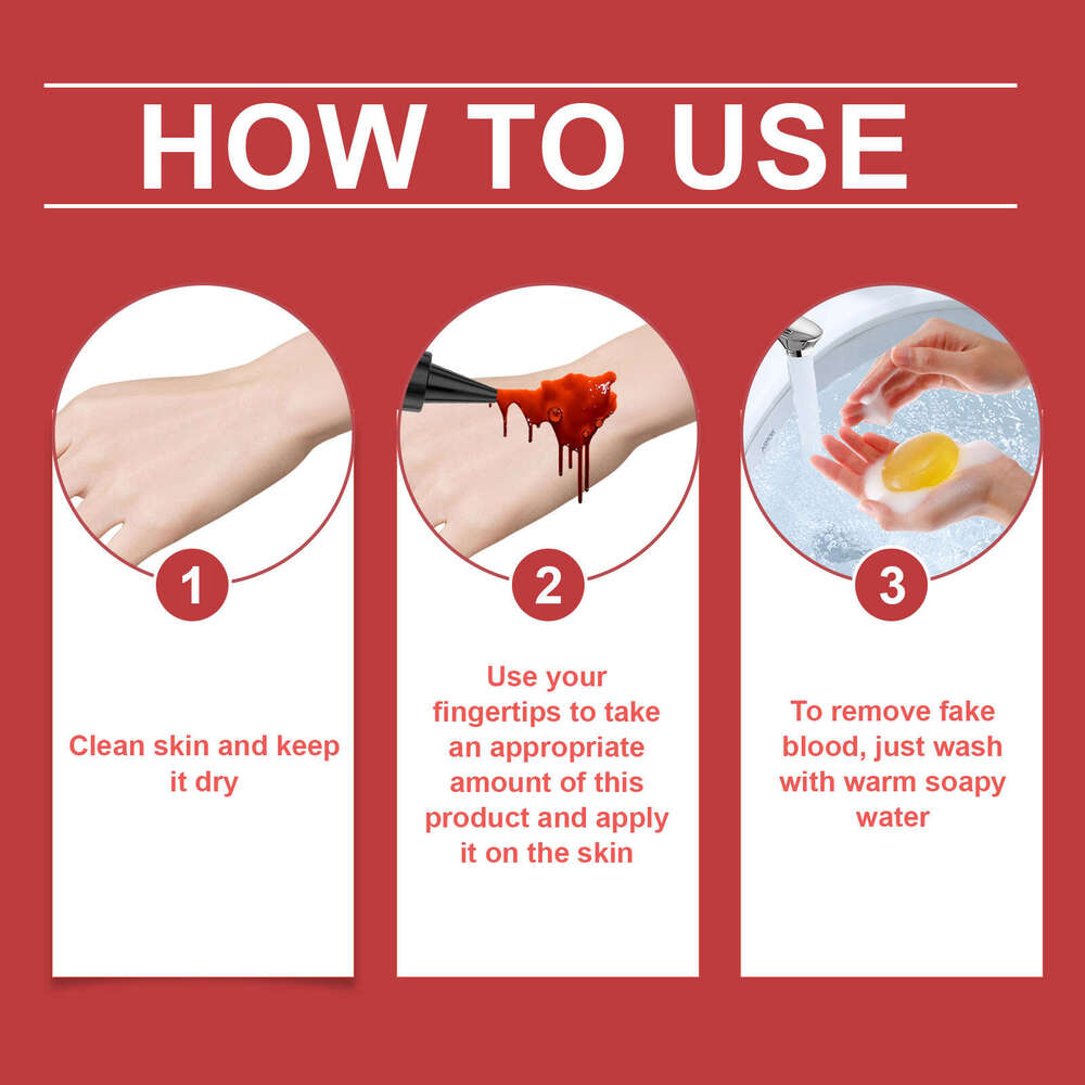 Dowmoo Halloween Drops Create Horror Effect Festival Supplies Realistic Plasma Props S260202