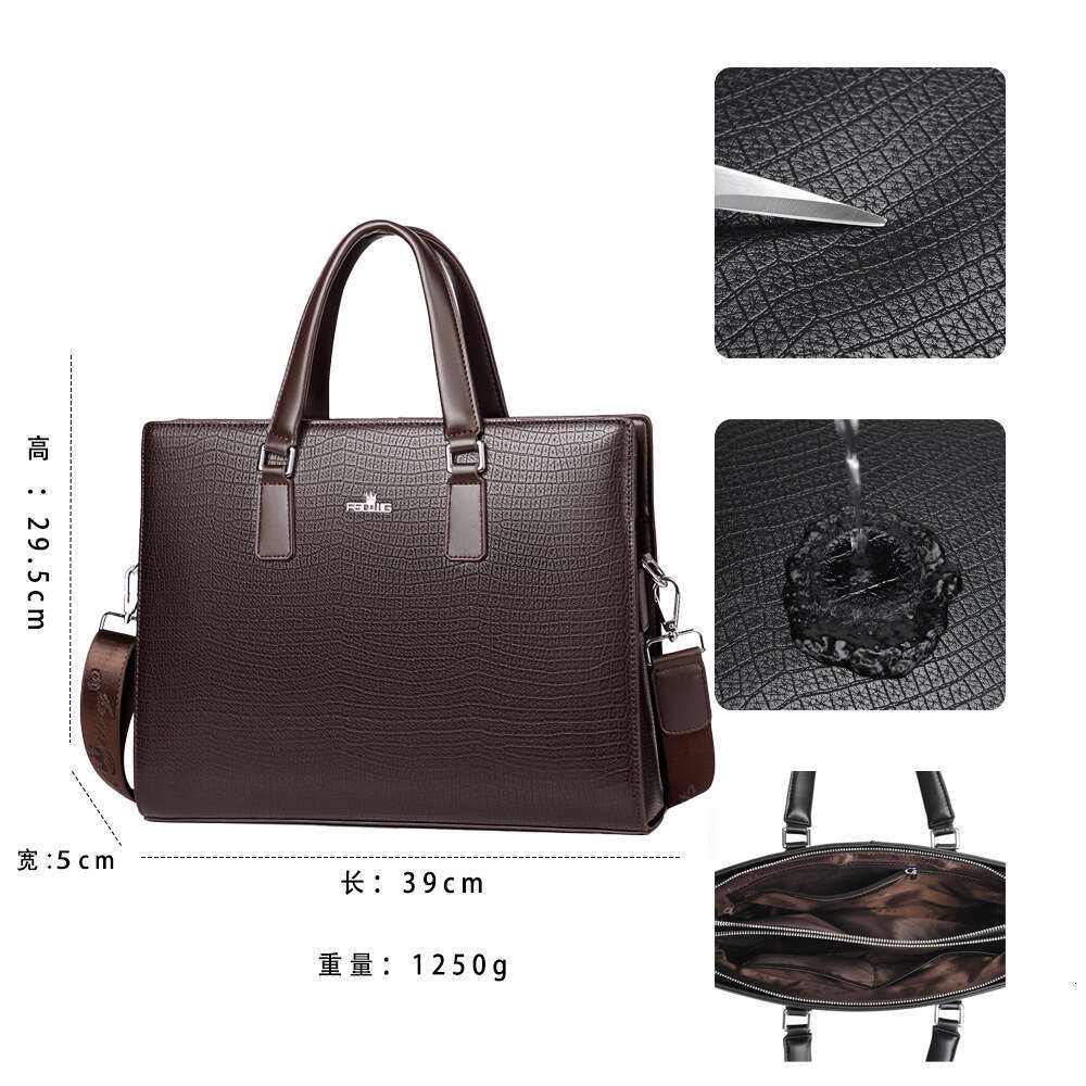 Luxury Shoulder Bags Totes Hobo Crocodile Pattern Briefcase Business Large Capacity Men S Bag Office Gift Multi Compartment Handbag Manufacturer SENYY