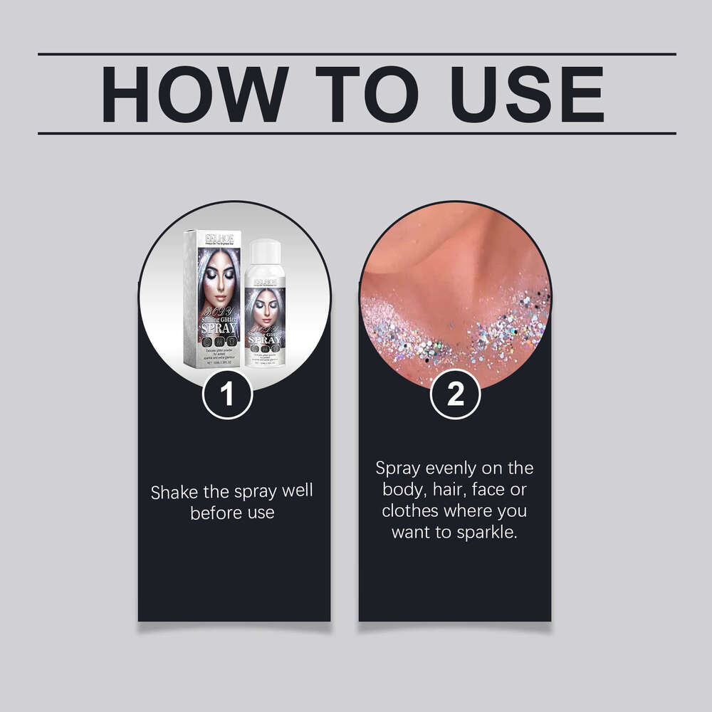 Body Spray Natural 3D Long-lasting Glitter S260202