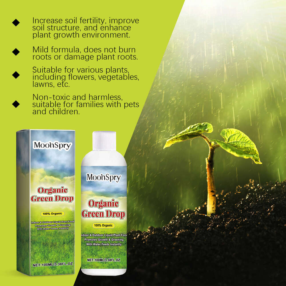MoonSpry Growth Liquid Potted Green Leaf Lawn Flower Plant Root Fertilizer Nutrient S260202