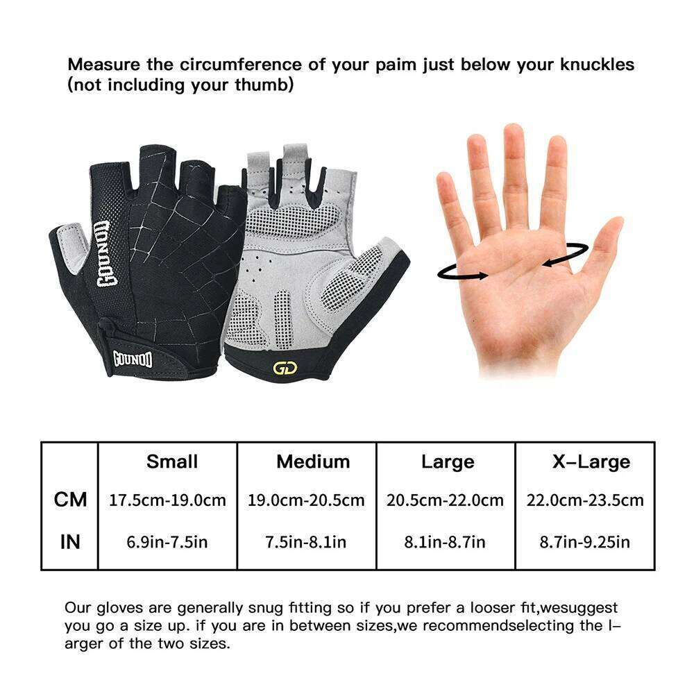 1Pair Professional Workout Padded Weight Lifting Glove for Men/Women Cycling Climbing-Fingerless Breathable Gym Gloves XJ260202