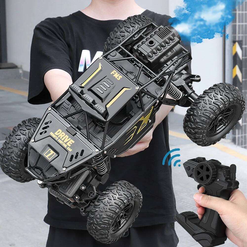 Big 4/6WDRC CAR with Led lights 2.4G Cross-country Climbing Spray Racing Remote Control Electric Car Fall Resistant Boy Toys Y260131
