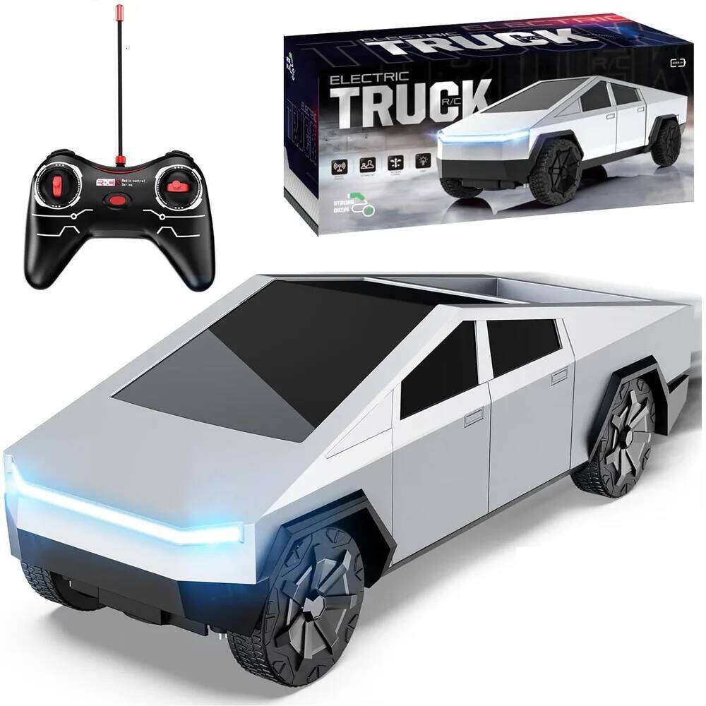 1:24 Pickup Remote Control 4WD Off-Road Truck Toy - 27Mhz GHz Wireless RC Car with LED Lights Birthday Gift for Boys Kids Y260131