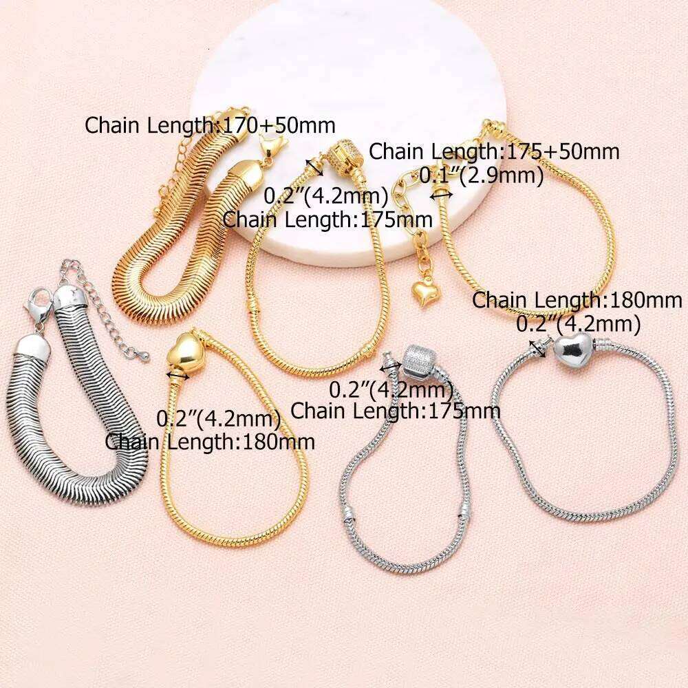 FLOLA Gold Silver Color Snake Chain for Women DIY Bracelets Making Dainty Jewelry brtf37 H260202