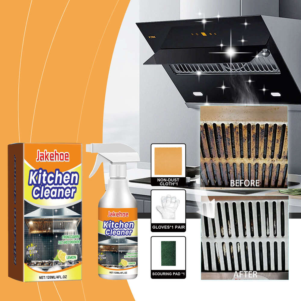 jakehoe Grease Cleaner Kitchen Range Hood Stove Sink Stain Dirt Oil Remover S260202