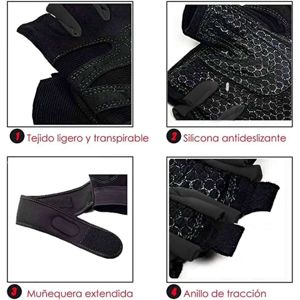 Gym Sports Anti-slip Breathable Gloves, Design Wrist Protective Gloves Men and Women for Running XJ260202