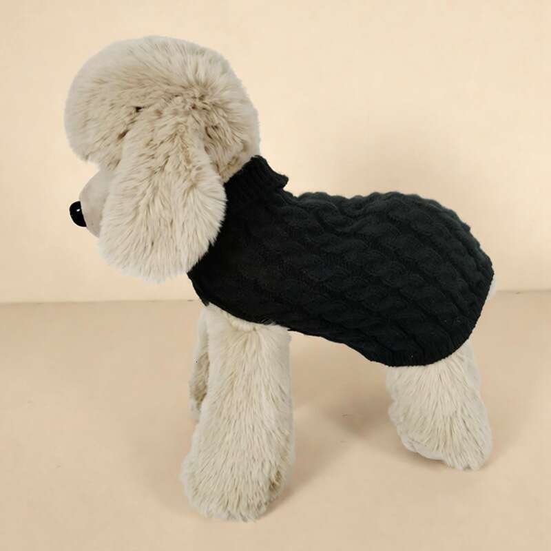 Winter Fashion Solid Color Small & Teddy Dog Sweater Pet Puppy Clothes