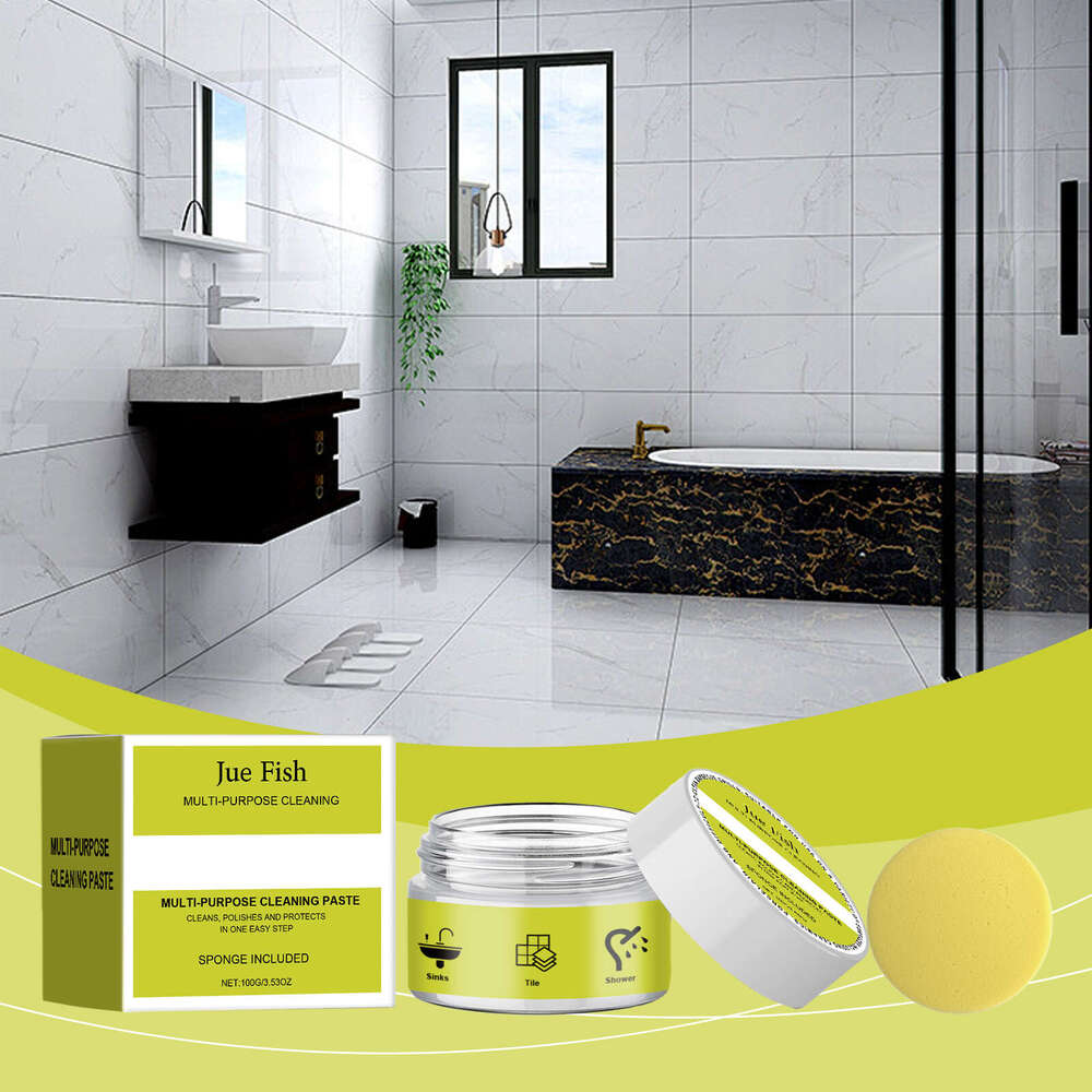 Jue-Fish Multi-Purpose Cleaning Paste Household Kitchen Bathroom Furniture Oil and Water Stain Multi-Functional Cleaner S260202