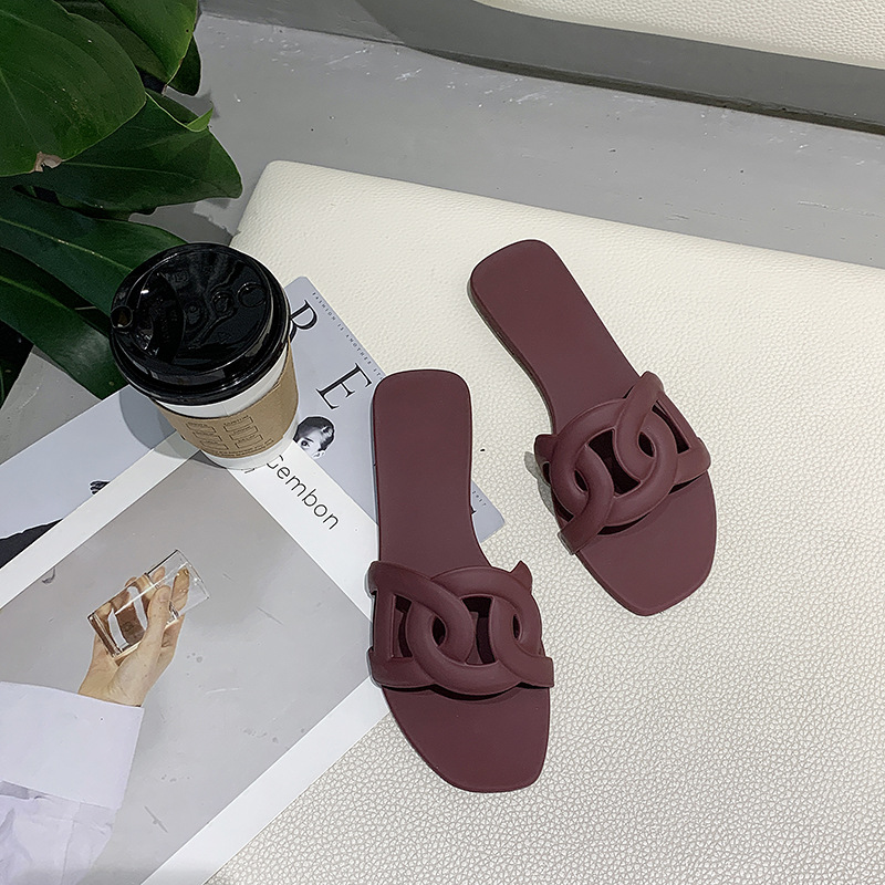 hot Free shipping Slippers 2026 Fashion bottomed beach outerwear Big Size Quick Dry