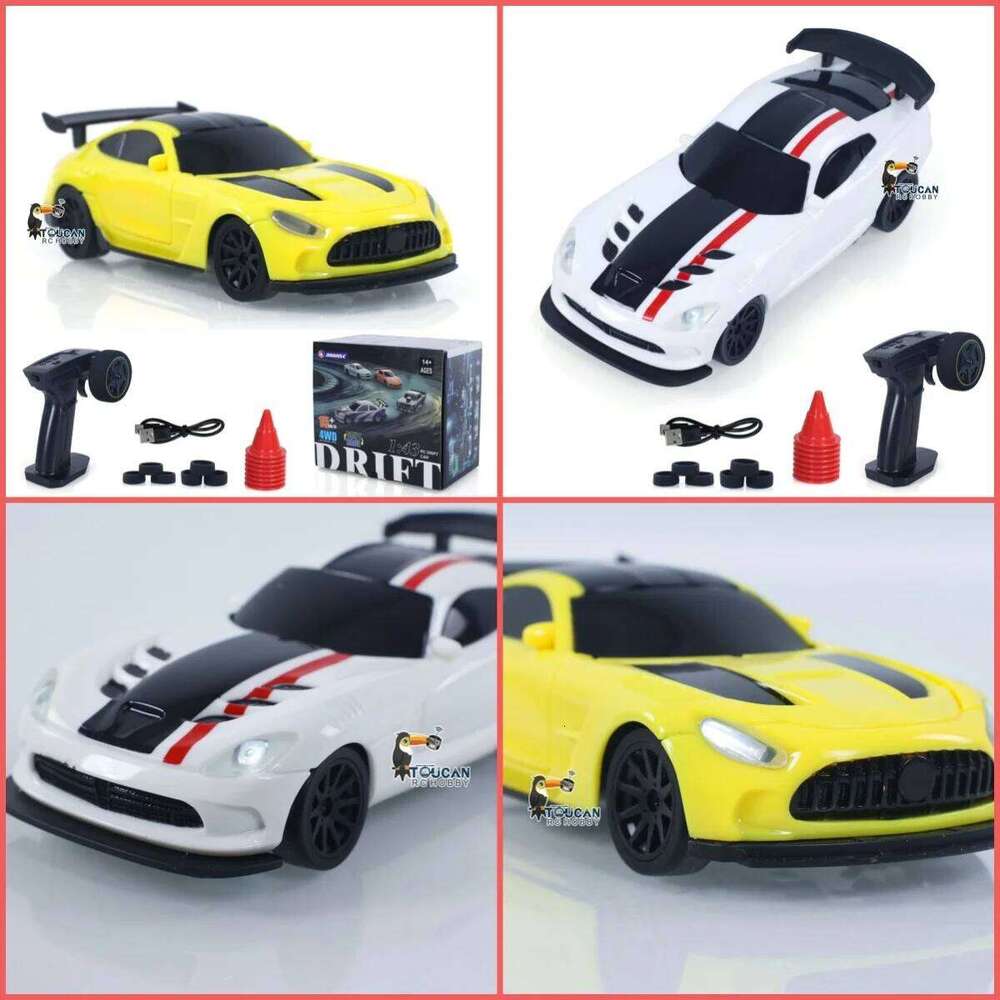 New RC 1/43 Drifting Racing RTR 4WD Four-wheel Drive High Speed Radio Control 2.4g Drift Race Car Mini Model Gifts Y260131