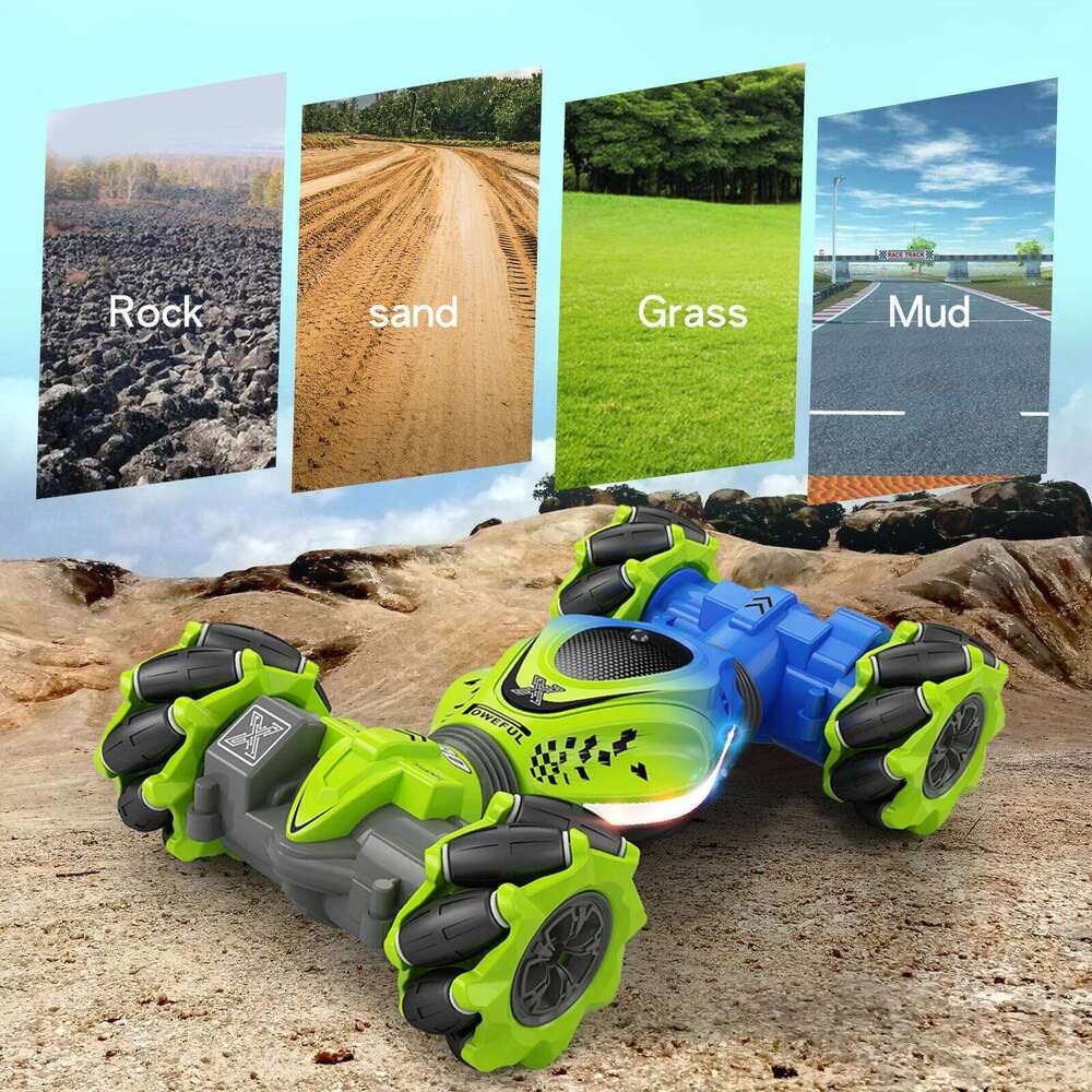 4WD Car 2.4G Radio Remote Control Cars RC Watch Gesture Sensor Rotation Twist Stunt Drift Vehicle Toy for CHildren Kids Y260131