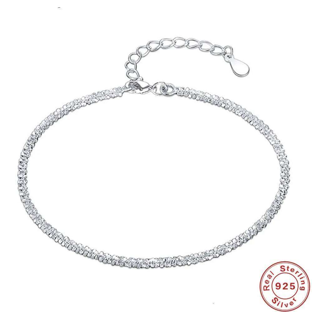 High Quality 925 Sterling Silver Sparkling 18k Gold Bracelet For Woman Wedding Engagement Banquet Party Jewelry Gifts H260202