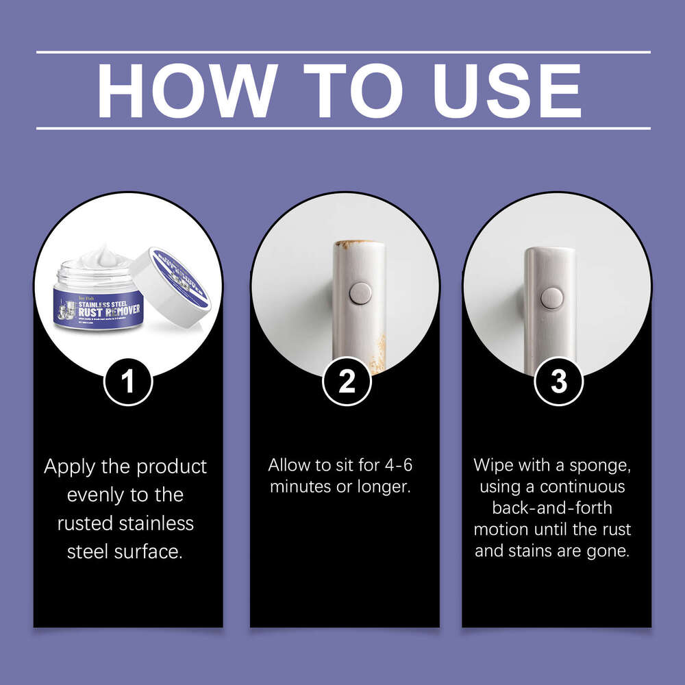 JUE FISH Stainless Steel Gas Stove Range Hood Oil Stain Pot Rust Remover Cleaner S260202