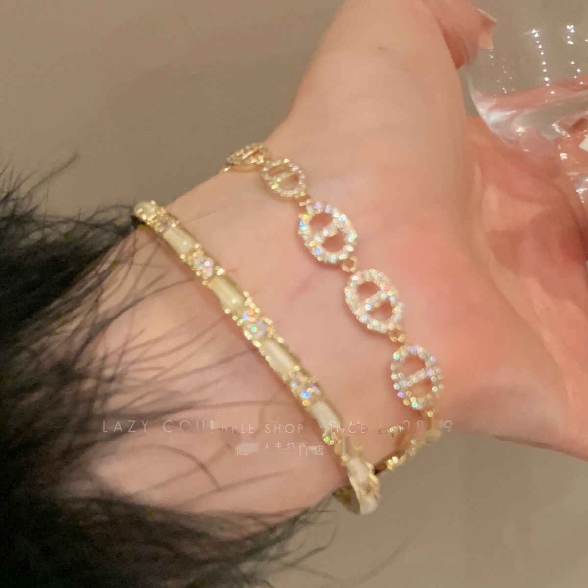 Luxury Bracelet Zircon Trapezoidal Open Bracelet Luxury And Elegant Designer Bracelet Exquisite Fashion Style Jewelry Wholesale