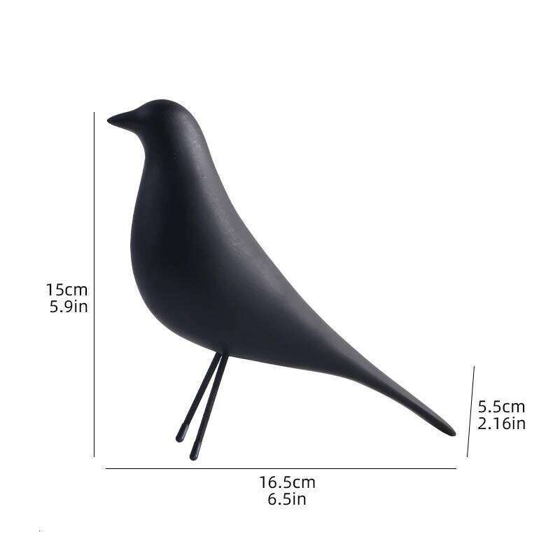 Nordic Style Minimalist Bird Sculpture, Office, Living Room, Bedroom Decoration Ornament, Resin Craft Artwork. Y260202