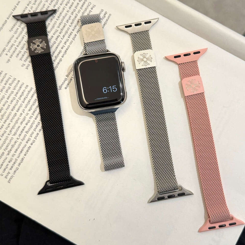 Sleek Cross Strap Adjustable Replacement Band Compatible with Apple Watch Series 2 3 4 5 6 7 8 9 SE 10