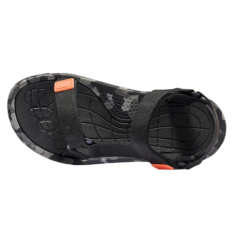 Mens Sandals Arch Support Antis Beach Outdoor Sports Sandals Wadable Durable Hiking Open Toe Flat Sandals for Men 260126