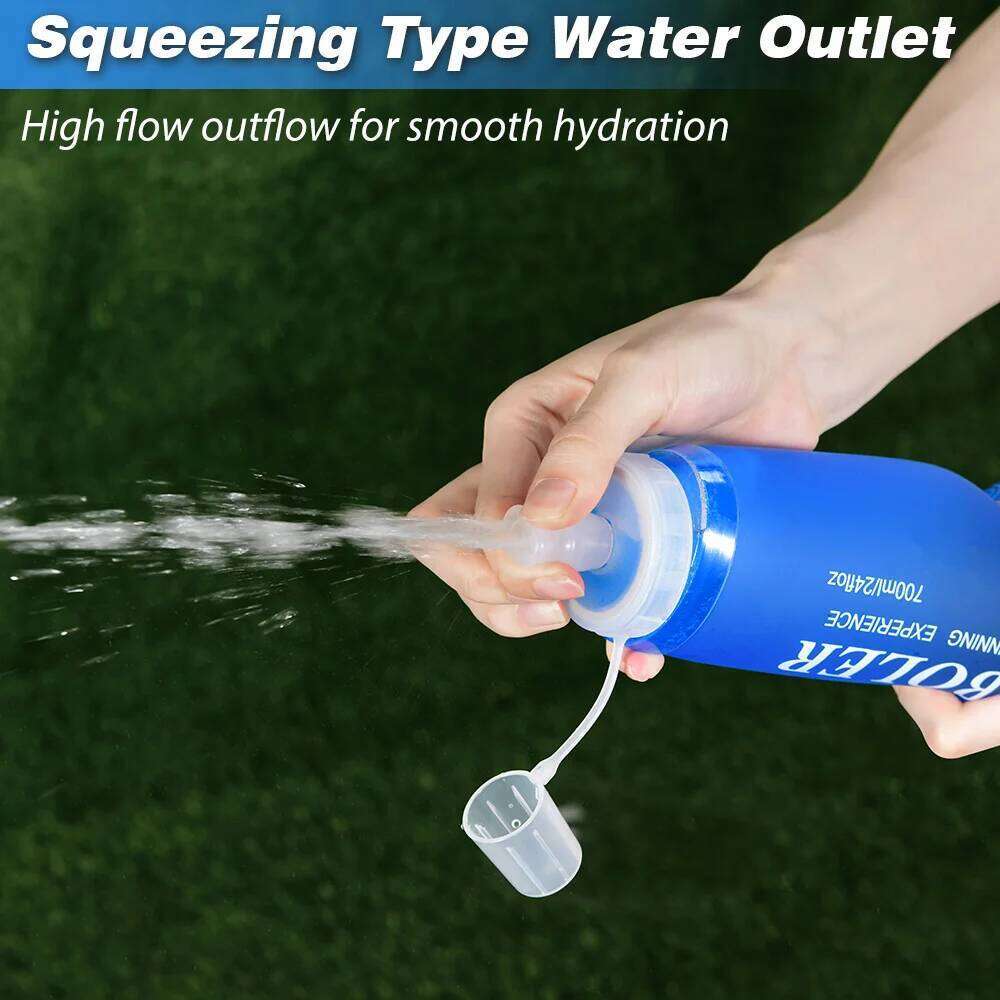 NEWBOLER 300/500/700ML TPU Folding Soft Outdoor Sport Bag Collapsible Water Bottle Running Camping Z260202