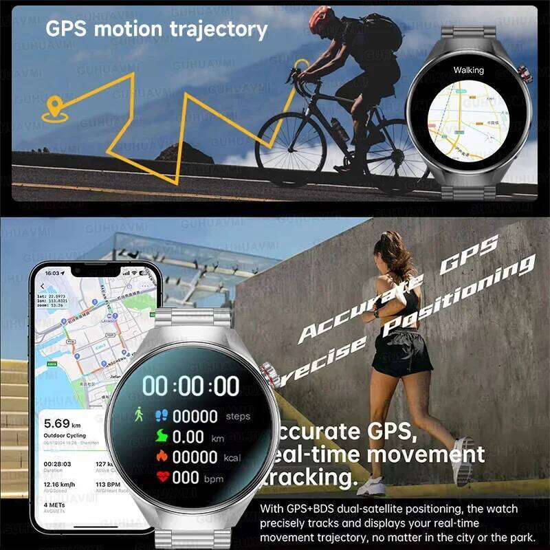 2025 New Originl G5 PlUS Smart Watch 1.75" HD AMOLED Screen GPS track Heart Rate BT Call Compass Smartwatch for Men 26W0202
