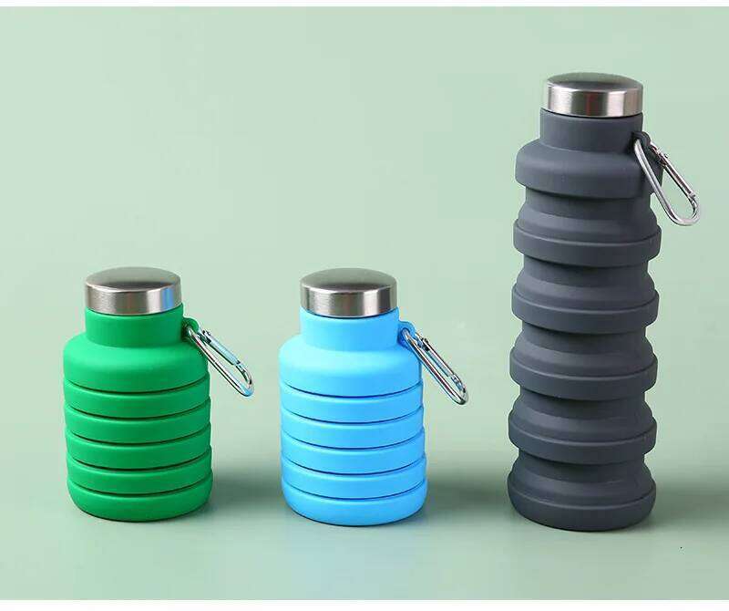 New folding silicone bottle, suitable for students, travel, fitness, portable , extendable children's water bottle Z260202