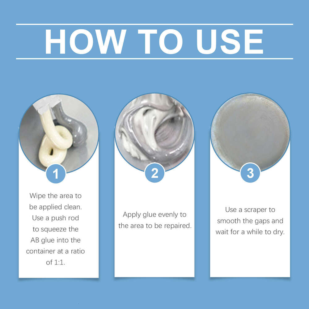 Jue Fish Epoxy Glue Repair Waterproof Leak Seal Metal Bonding Agent S260202