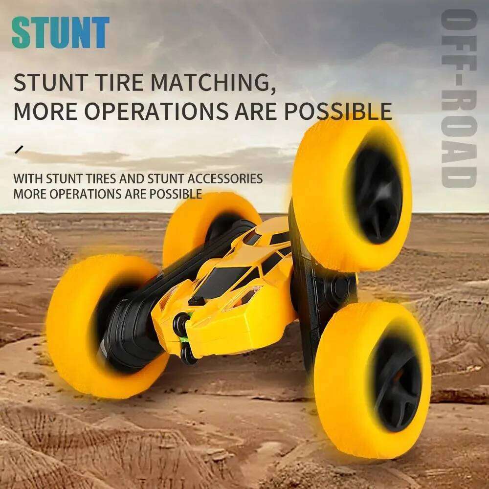 Stunt Children Double Sided Flip 2.4G Remote Control 360 Deree Rotation Off Road Drift RC Car Gifts For Kids Adults Boys Y260131