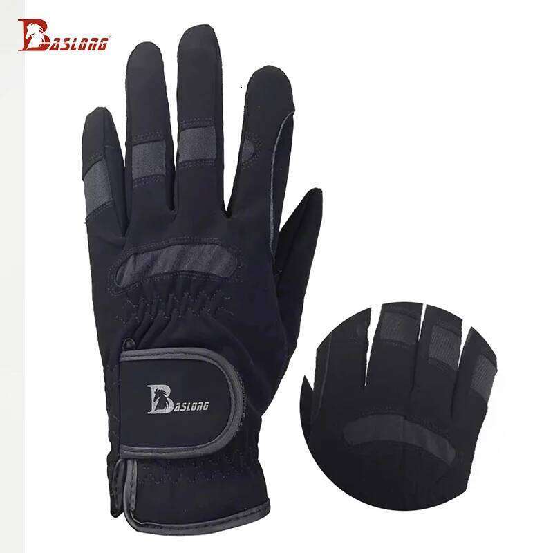 Baslong Equestrian All Year Round Non-Slip Wear-Resistant White Riding Equipment for Men and Women 266.4cm Dragon Harness Supplies Rider Gloves XJ2602