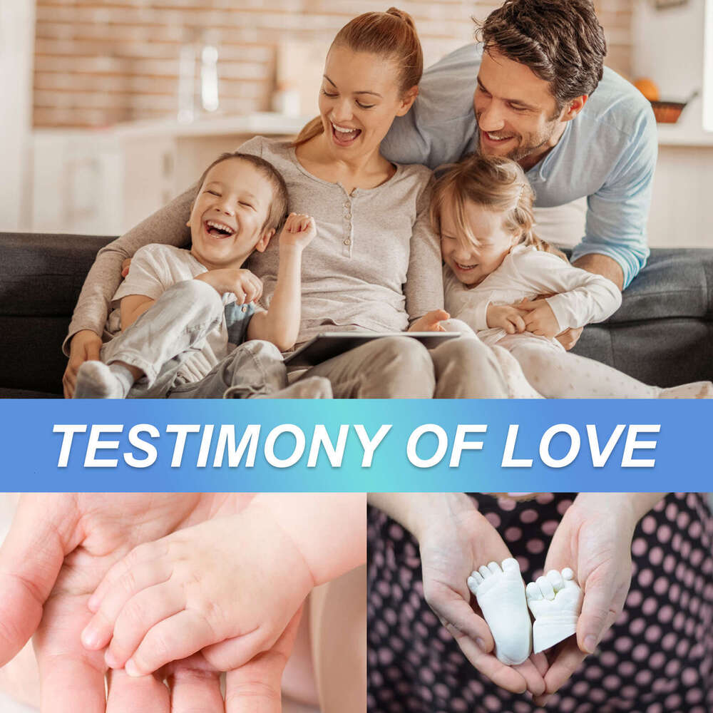 Dowmoo Commemorative Model Couple's Day Craft 3D Hand and Foot Plaster Gift S260202