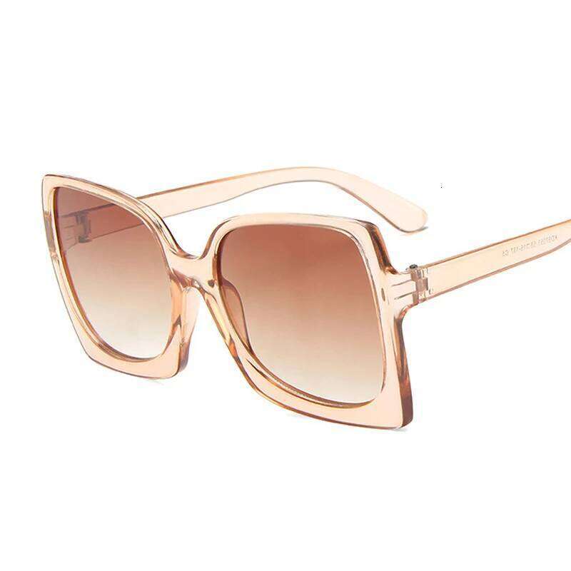 Oversized Square Sunglasses Woman Fashion Brand Designer Sun Glasses Female Big Frame Retro Mirror Vintage Luxury Oculos De Sol H260202