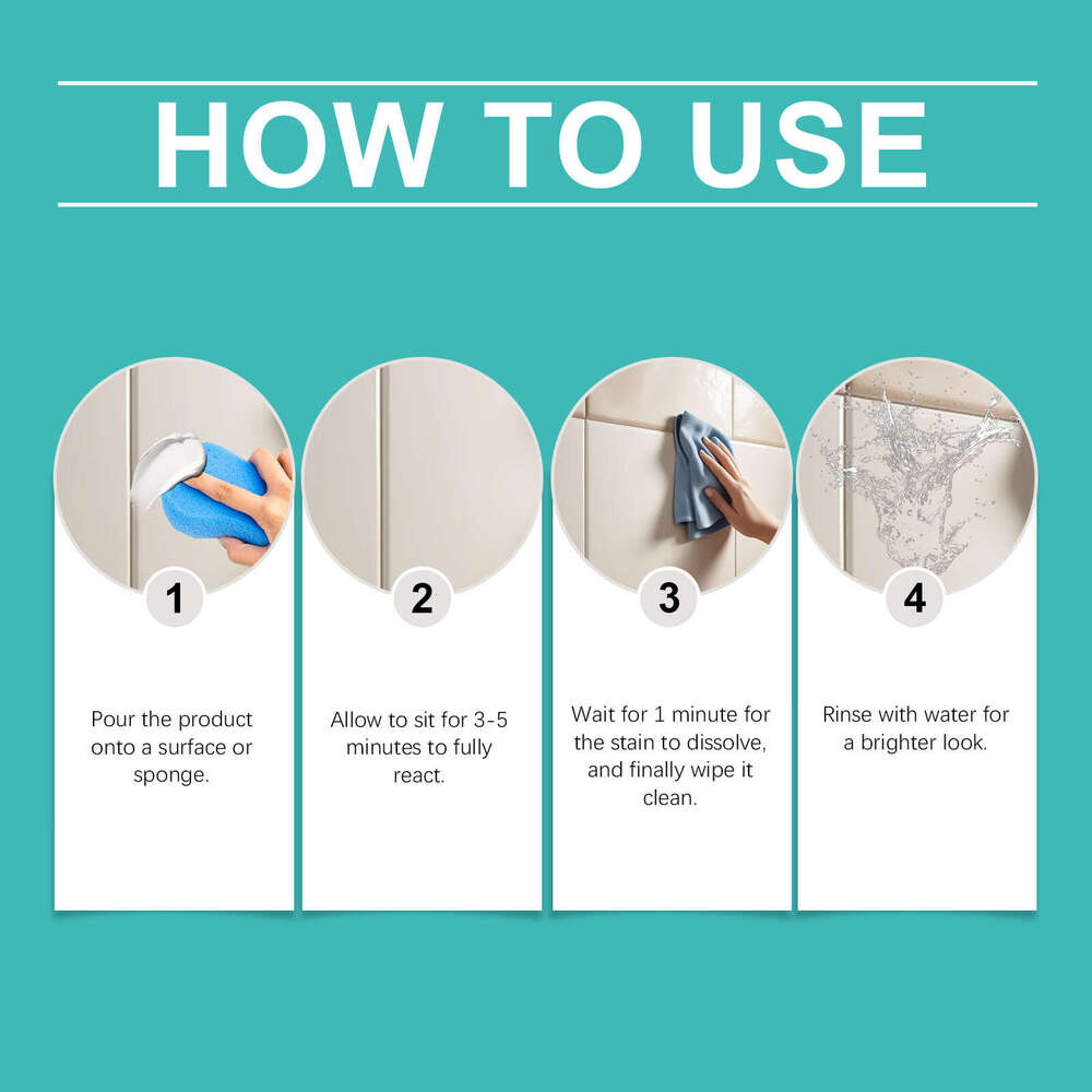 Fish Bathroom Cleaner Household Toilet Bathtub Tile Stain Removal Deep Cleaning S260202