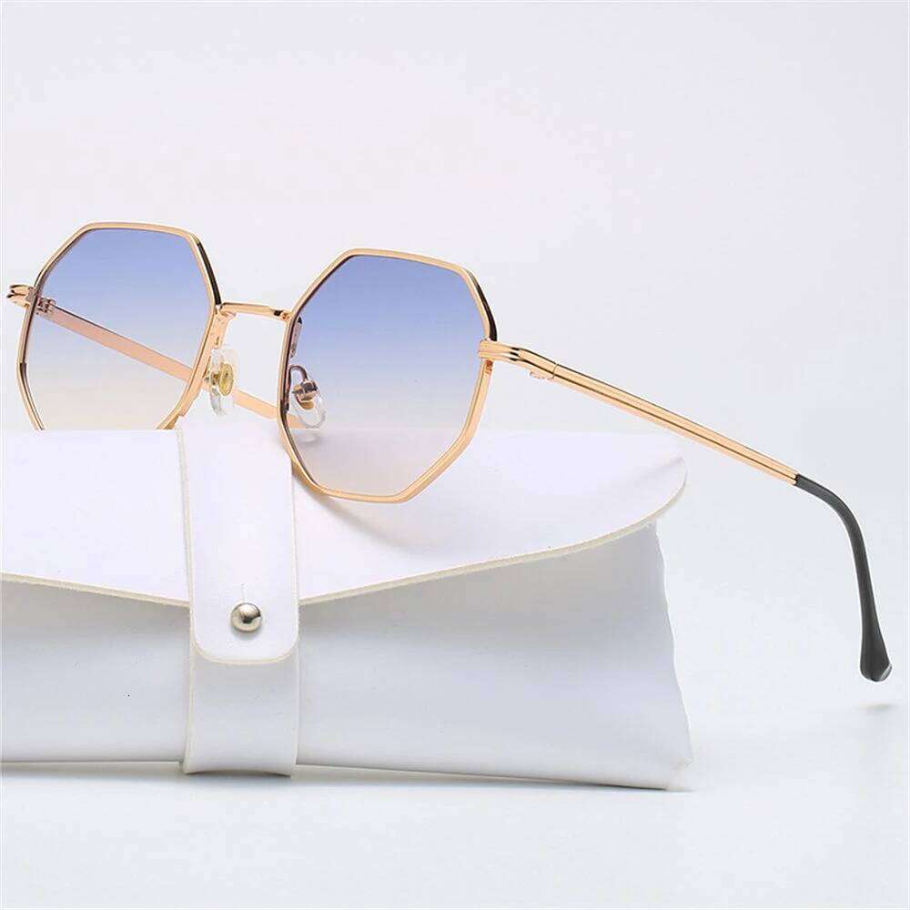 Summer UV Protection Sunglasses Fashion Polygon Sun Glasses for Women Men Trendy Classic Metal Frame Shades Eyewear H260202