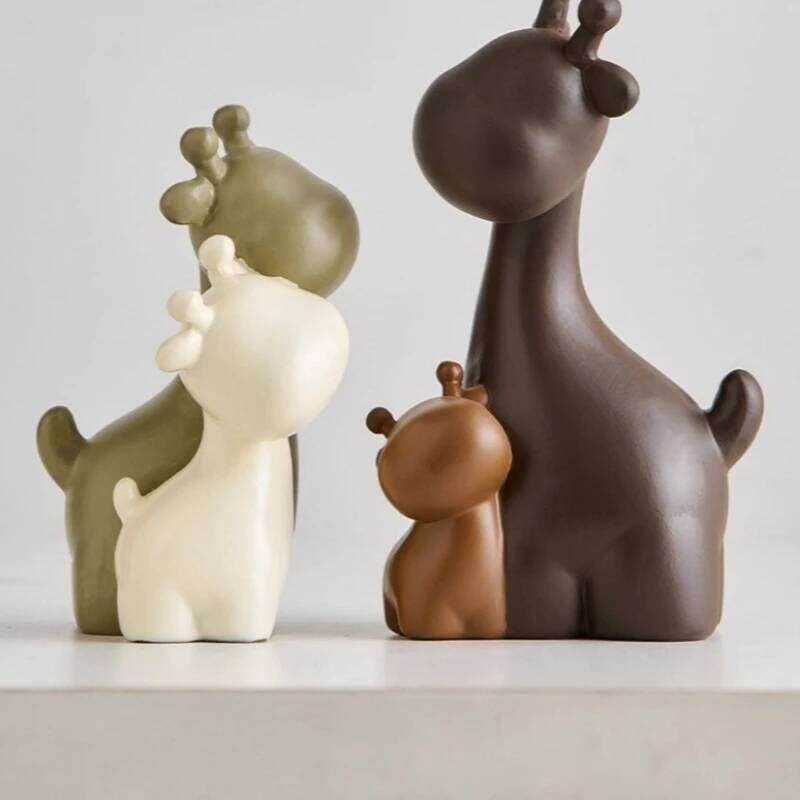 French Creative Deer Figurines Modern Entryway Living Room TV Cabinet Animal Model Gift Home Decoration FYFM Y260202