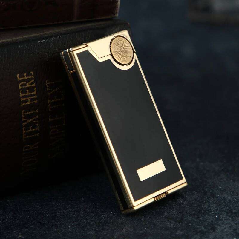 New Slim Kerosene Creative Mini Small Portable Laser Electroplating Process Pure Copper Lightweight and Stylish Lighter W260202