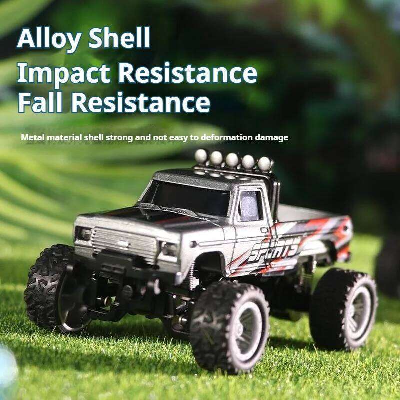 1/64 Mini RC 4WD Off-Road Climbing Alloy Shell Vehicl 2.4GHz Simulation Lighting Remote Control Car Model Toy Boys Gifts Y260131