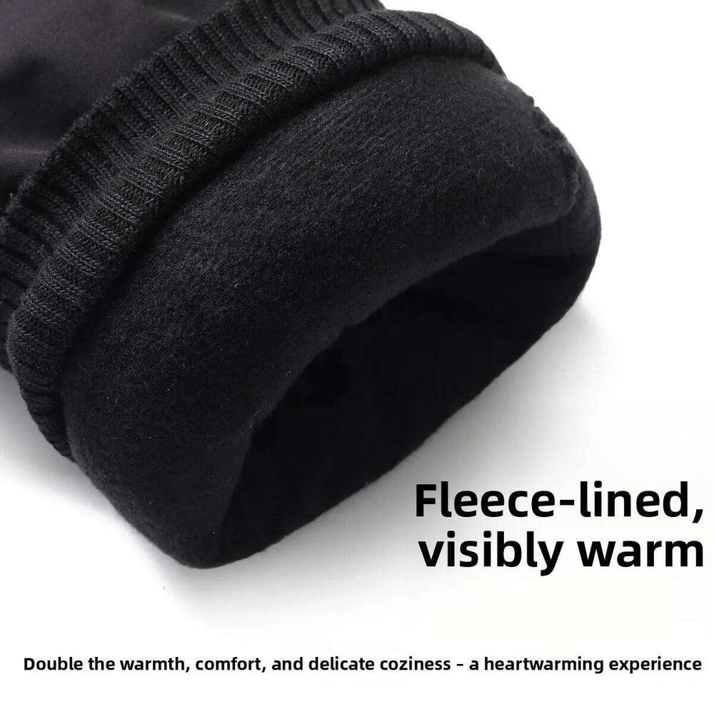 Winter Motorcycle Thermal Fleece Lined Cycling Men's Women's Cold-proof Ski Outdoor Non Slip Touch Gloves Warmth XJ260202