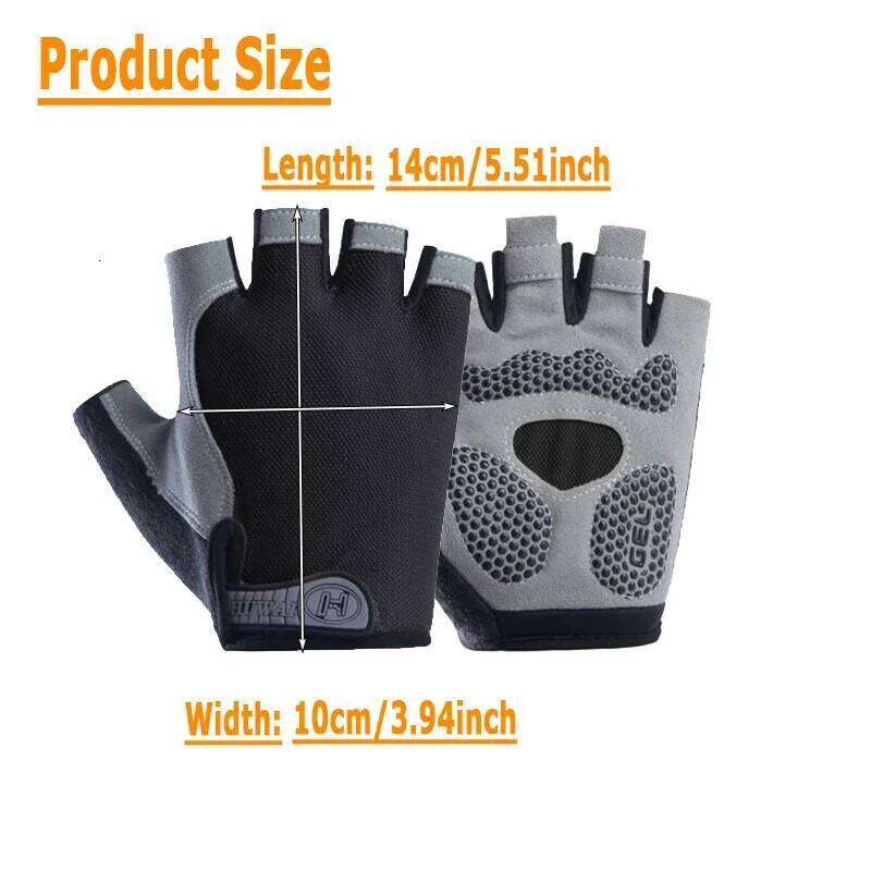 Outdoor Cycling Gloves, Breathable Sweat Wicking, Anti Slip and Shock-absorbing in the Palm, Comfortable for Road Cycling. XJ260202