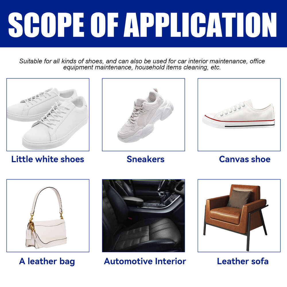 Jakehoe White Shoe Edge Yellowing No-Wash Stain Removal Whitening Cleaning Kit S260202