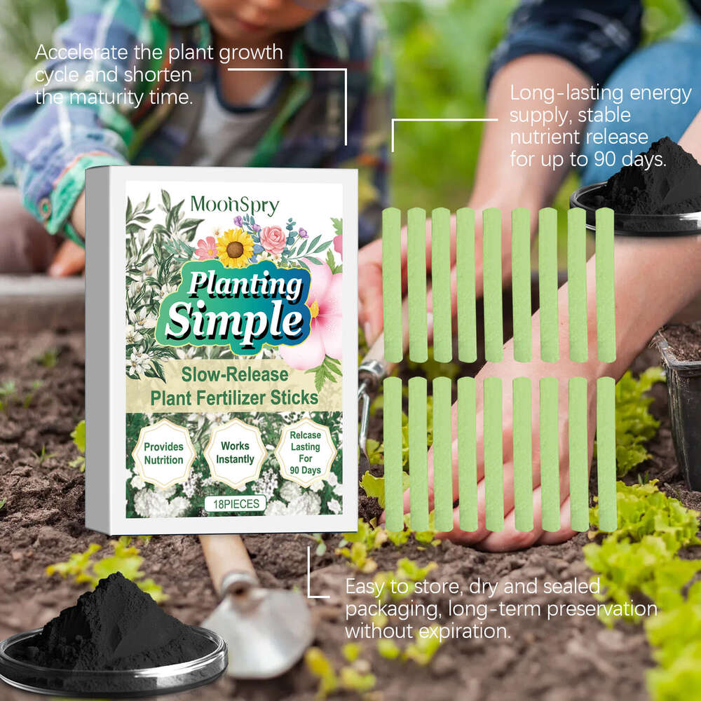 MOONSPRY Nutrition Stick Home Use Flower Green Potted Growth Cultivation Plant Slow Release Nutrient Agent S260202
