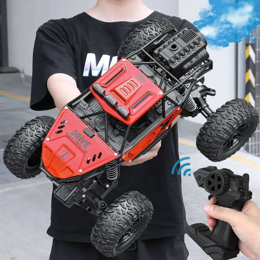 Big 4/6WDRC CAR with Led lights 2.4G Cross-country Climbing Spray Racing Remote Control Electric Car Fall Resistant Boy Toys Y260131